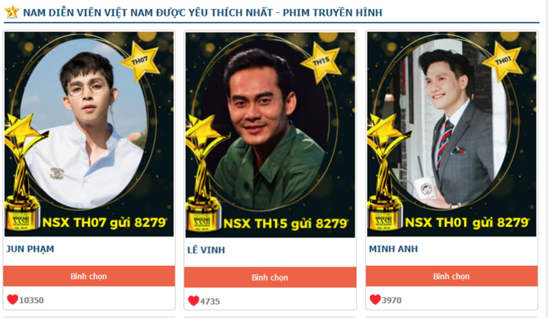 909.Top 3 Nam truyền hình