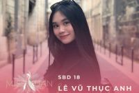 Du học sinh Lê Vũ Thục Anh trong đêm chung kết Miss Xuân 2023 tại Pháp