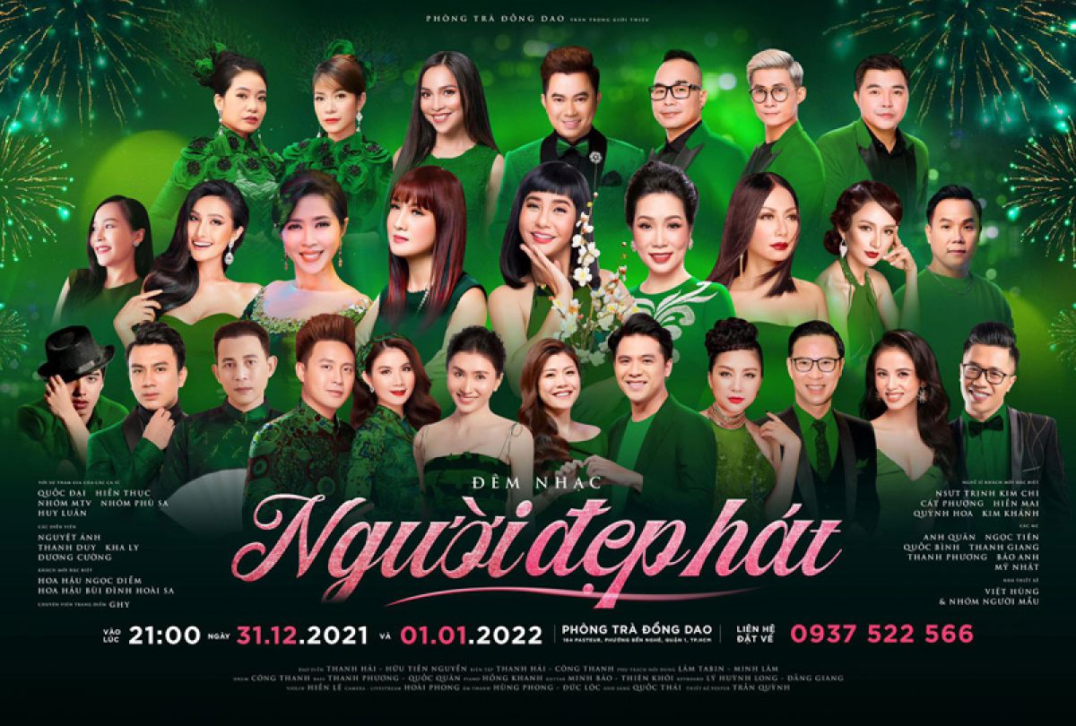 Đêm nhạc ''Người đẹp hát'' tại phòng trà Đồng Dao với sự tham gia của dàn sao đình đám
