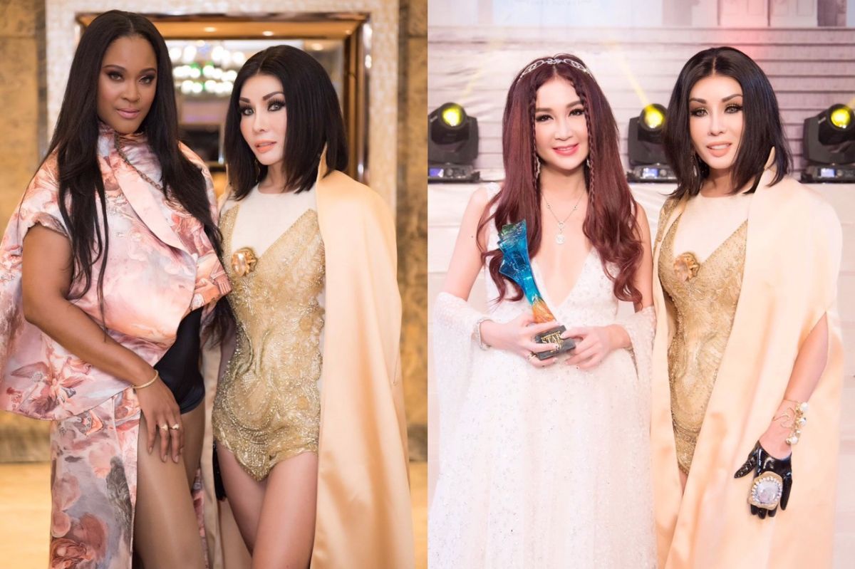 Hoa hậu Trâm Lưu hội ngộ Ôn Bích Hà, Shontelle tại sự kiện Star Adward 2019
