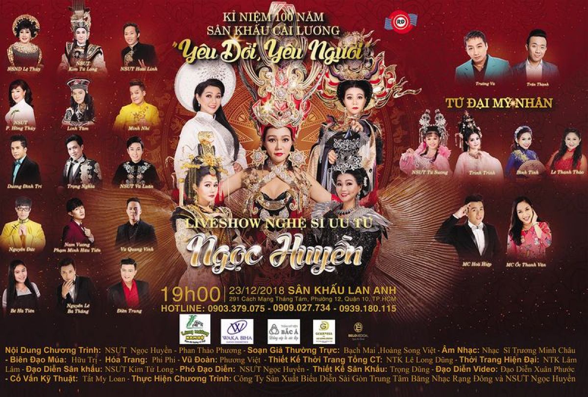 Ngọc Huyền, Hoài Linh, Trấn Thành lần đầu diễn tuồng cổ trong Liveshow “Yêu đời - Yêu người”